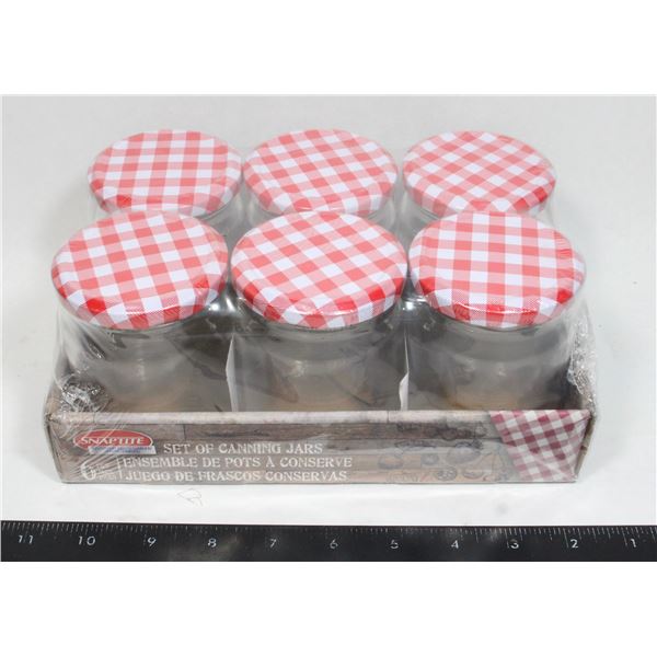 (NEW) SNAPTITE 6PC 250ML CANNING JARS