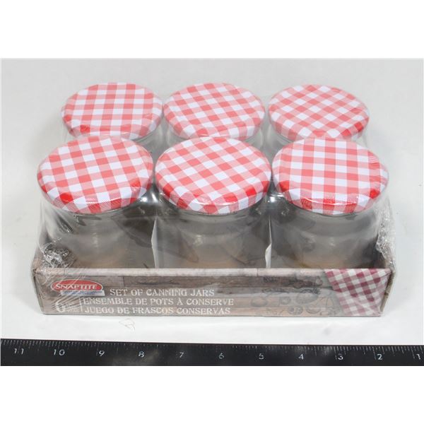 (NEW) SNAPTITE 6PC 250ML CANNING JARS