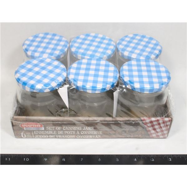 (NEW) SNAPTITE 6PC 250ML CANNING JARS