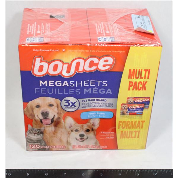 BOUNCE MEGASHEETS 120 SHEETS TOTAL
