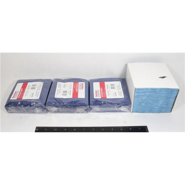 BIG BUNDLE OF BEVERAGE NAPKINS BLUE
