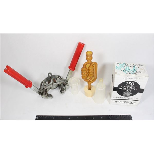 BOTTLE CAPPER (WORKING SMOOTHLY) WITH