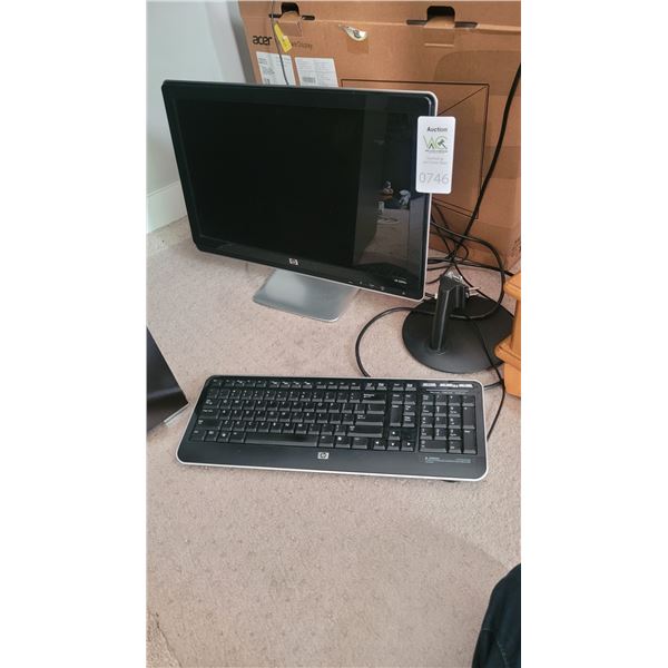 HP Monitor, Keyboard A
