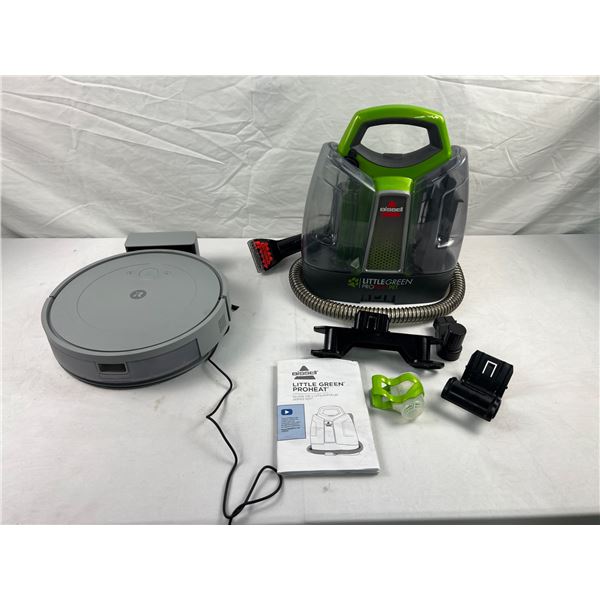 IRobot Roomba Floor Cleaner and Bissell Little Green Pro Heat Carpet Cleaner