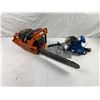 Image 1 : Husqvarna 55 Rancher Chain Saw with Power Fist Electric Chain Saw Sharpener
