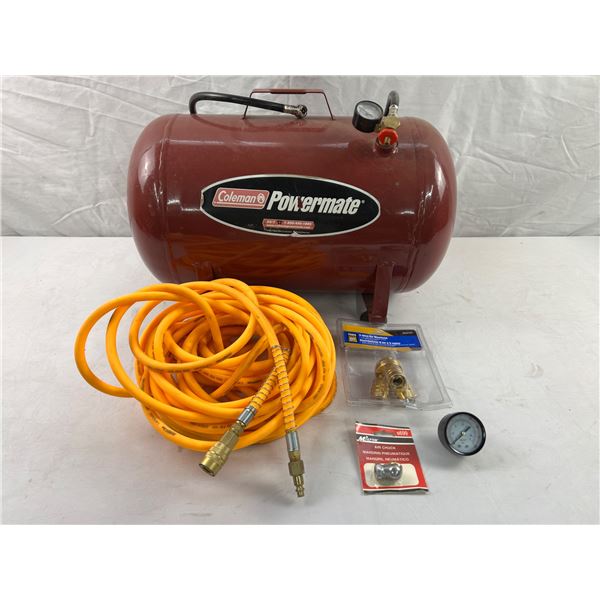 Coleman 5 Gallon Air Tank and Accessories Lot