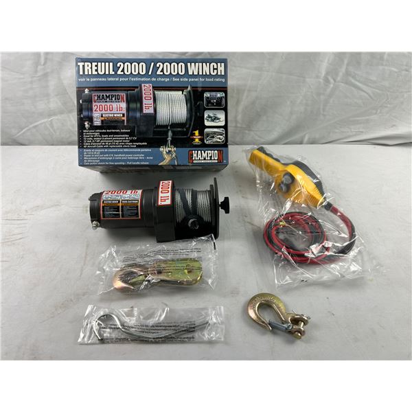 Champion 2000 lbs Electric Winch