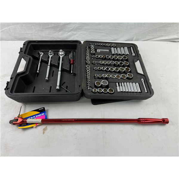 Husky Mechanic Set and Power Fist 1/2" Drive 25" Breaker Bar