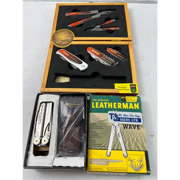 Sheffield Knife & Plier Set and Leatherman Wave Knife
