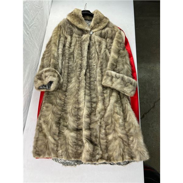 Ladys' Grey Fur Coat