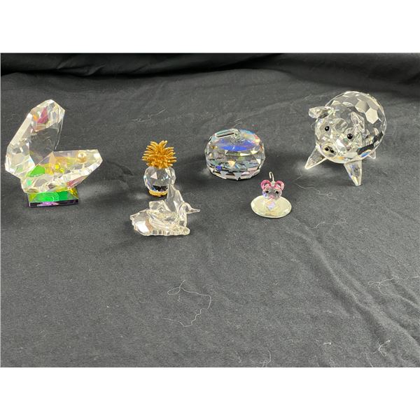 Crystal Figurines Lot