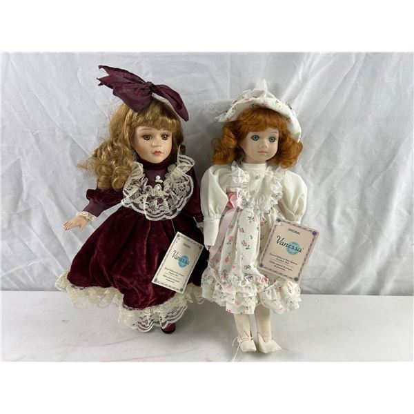 Vanessa Porcelain Dolls Lot