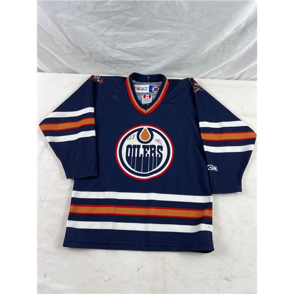 Signed CCM Oiler Jersey