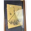 Image 4 : Framed Sailboat Artwork