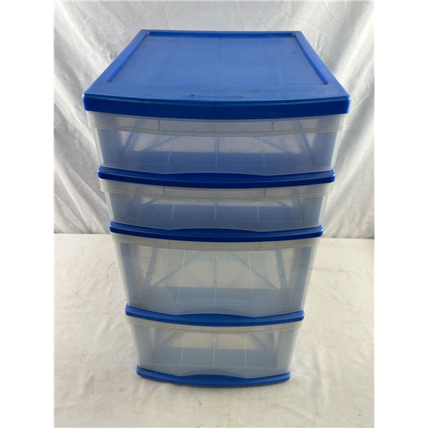 Plastic Storage Bin with Drawers