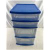 Image 1 : Plastic Storage Bin with Drawers