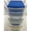 Image 2 : Plastic Storage Bin with Drawers