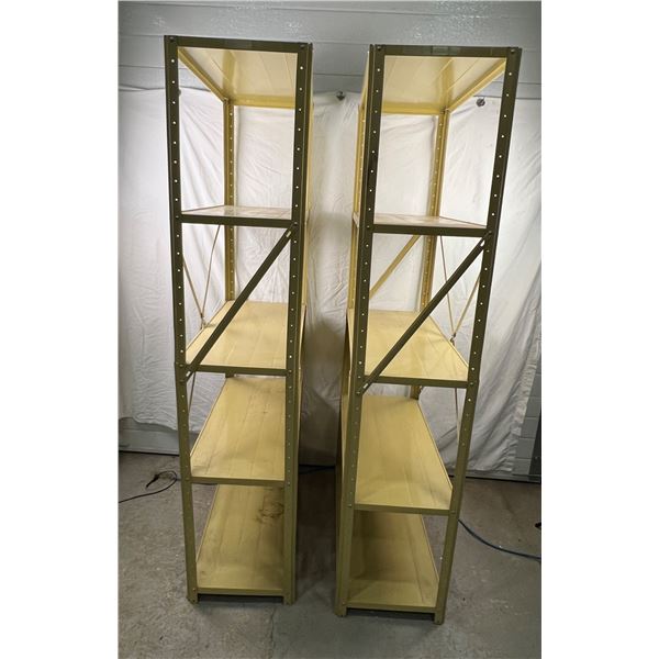 2 Metal Shelf Units