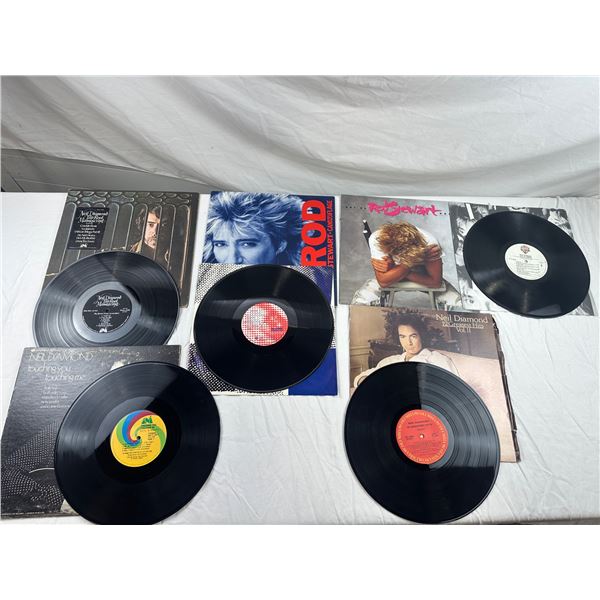 Rod Stewart and Neil Diamond Records