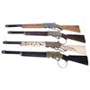 Image 1 : Toy cap guns (4), Hubley rifle cap guns-3 different variations of the Scout Rifle & a Rifleman, VG t