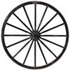 Image 1 : Wagon or carriage wheels, set of 4 w/16 spokes, VG to Exc cond, 42"Dia. 