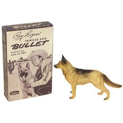 Hartland Plastics Roy Rogers' dog Bullet w/orig box, both figure & box in Exc cond.