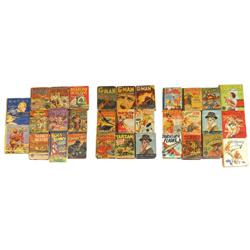 Big Little books (32), includes Buffalo Bill, Billy the Kid, G-Man, Tarzan, Uncle Wiggly, Bugs Bunny