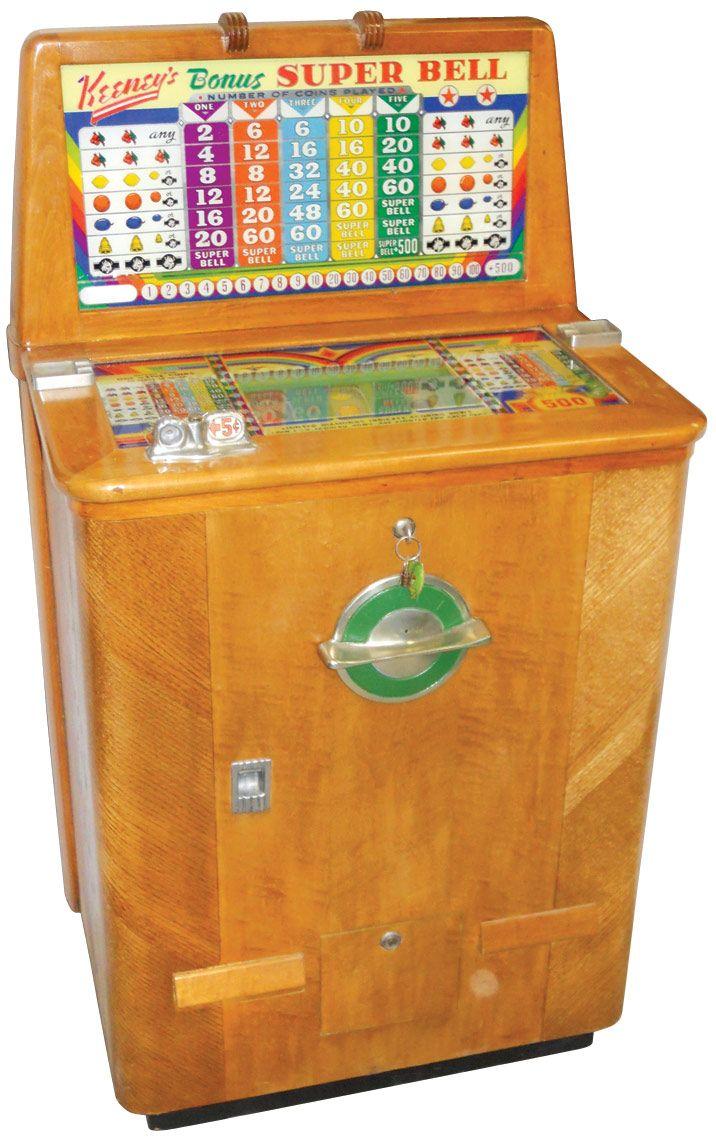 Coin-operated slot machine, Keeney's Bonus Super Bell, 25 Cent, Exc ...