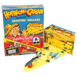 Hopalong Cassidy Shooting Gallery, VG cond w/some missing paper on box & Hopalong Cassidy Switch-A-B