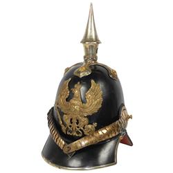 Militaria, Model 1842 Prussian helmet w/large eagle hat badge that reads Mit Gott Fur Koenig Und Vat