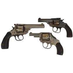 Revolvers (3), Forehand Arms, S/N8176, 32 cal, 5 shot, 3" bbl,  Harrington and Richardson, 32 cal, n