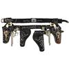 Image 1 : Toy cap gun & holster sets (2), both Hopalong Cassidy double holster sets w/Buck'n Bronc guns mfgd b