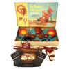 Image 1 : Roy Rogers & Trigger items, includes Ideal Western dinner set, complete in orig box (VG to Exc), lau