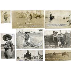 Tom Mix personal scrapbook pages of photographs & Fox Studio 8x10 glossy of Tom Mix in Tumbling Rive