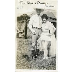 Tom Mix personal scrapbook pages of photographs, etc, includes Tom Mix & Mabel Pelke, c.1929 R.F. Ci