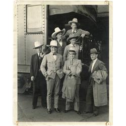 Tom Mix circus pennant & photographs (3 items), c.1937 pennant in Exc orig cond & (2) orig 1930's ph