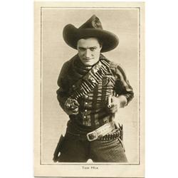 Tom Mix photo postcards, 10 black & white & sepia-tone cards, all different, a great assortment, VG 