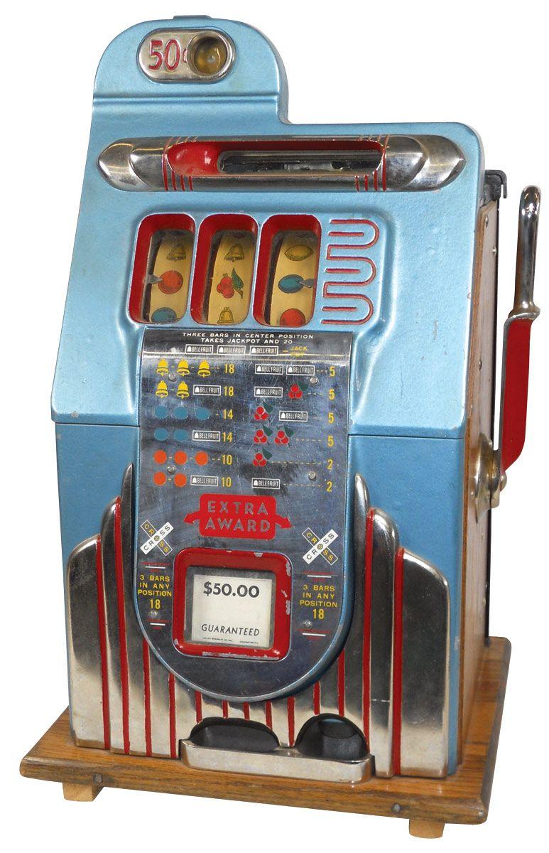 Coinoperated slot machine, Buckley 50 Cent HiTop w/front jackpot, c