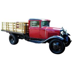 Celebrity-owned truck, 1931 Ford Model AA Dually Stake Bed truck, owned by Pete Fountain-the famous 