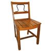 Image 1 : Hopalong Cassidy desk or side chair, Rare, hard maple w/orig surface, slatted seat & iron back decor