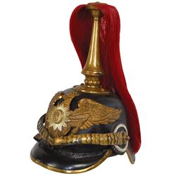 Militaria, c.1871 Prussian Garde musician officer parade helmet, VG to Exc cond, 13"H.