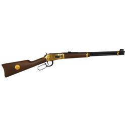 Rifle, Winchester '94, "Klondike Commemorative", 30-30, saddle ring, 20" round bbl, gold-plated barr