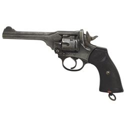 Revolver, Webley and Scott, "Boer War "Model, MKIV, .455 cal, fixed sights, blue finish, top break, 