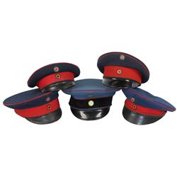 Militaria, 5 pre-war infantry officer hats, from Mecklenburg Schwerin, Wurttemberg, Oldenburg, Bruns