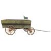 Image 1 : Grain King flared wagon, sold by Des Moines Iron Co., grain trap door at rear, from Ed's OK Corral M