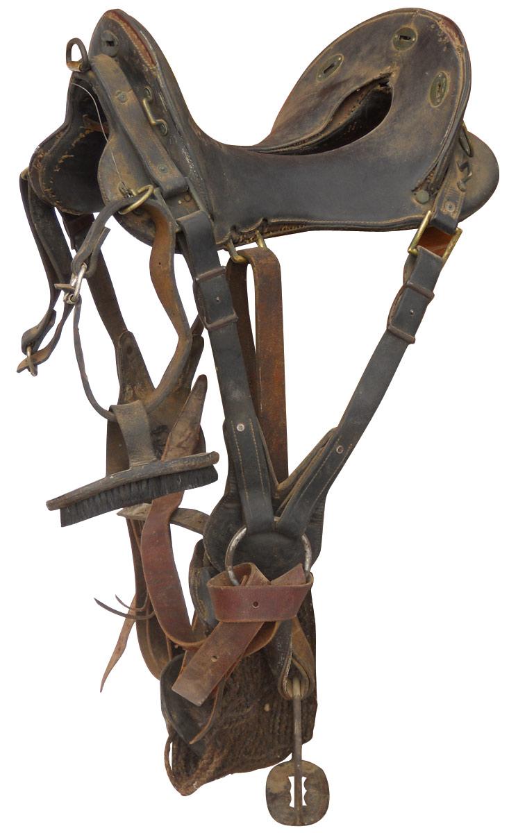 Saddle, 1904 Pattern McClellan Artillery Saddle, missing some parts