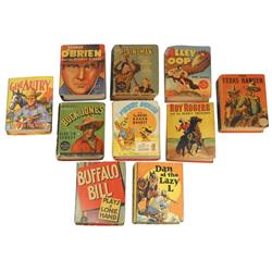 Big Little Books (10), includes Plainsman, Alley Oop, Texas Ranger, Roy Rogers, Mickey Mouse, George