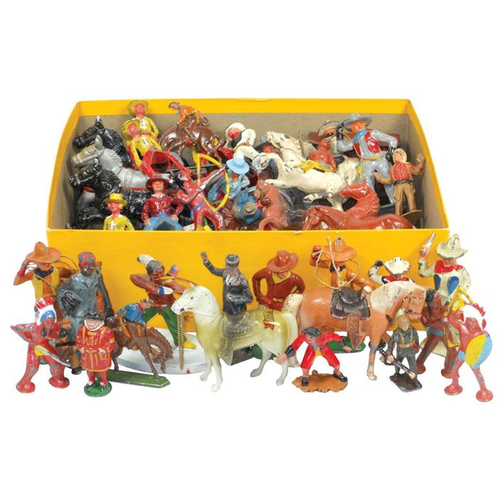 Western painted lead figures, (approx 60) all c1920's1940's, includes