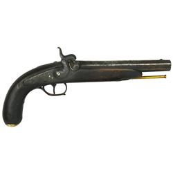 Handgun, Percussion, .700" Dia. bore, circa 1840, Fair cond.