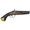 Image 1 : Handgun, Percussion, Flintlock Conversion, .650" bore, brass buttcap & trigger guard, wood shows var